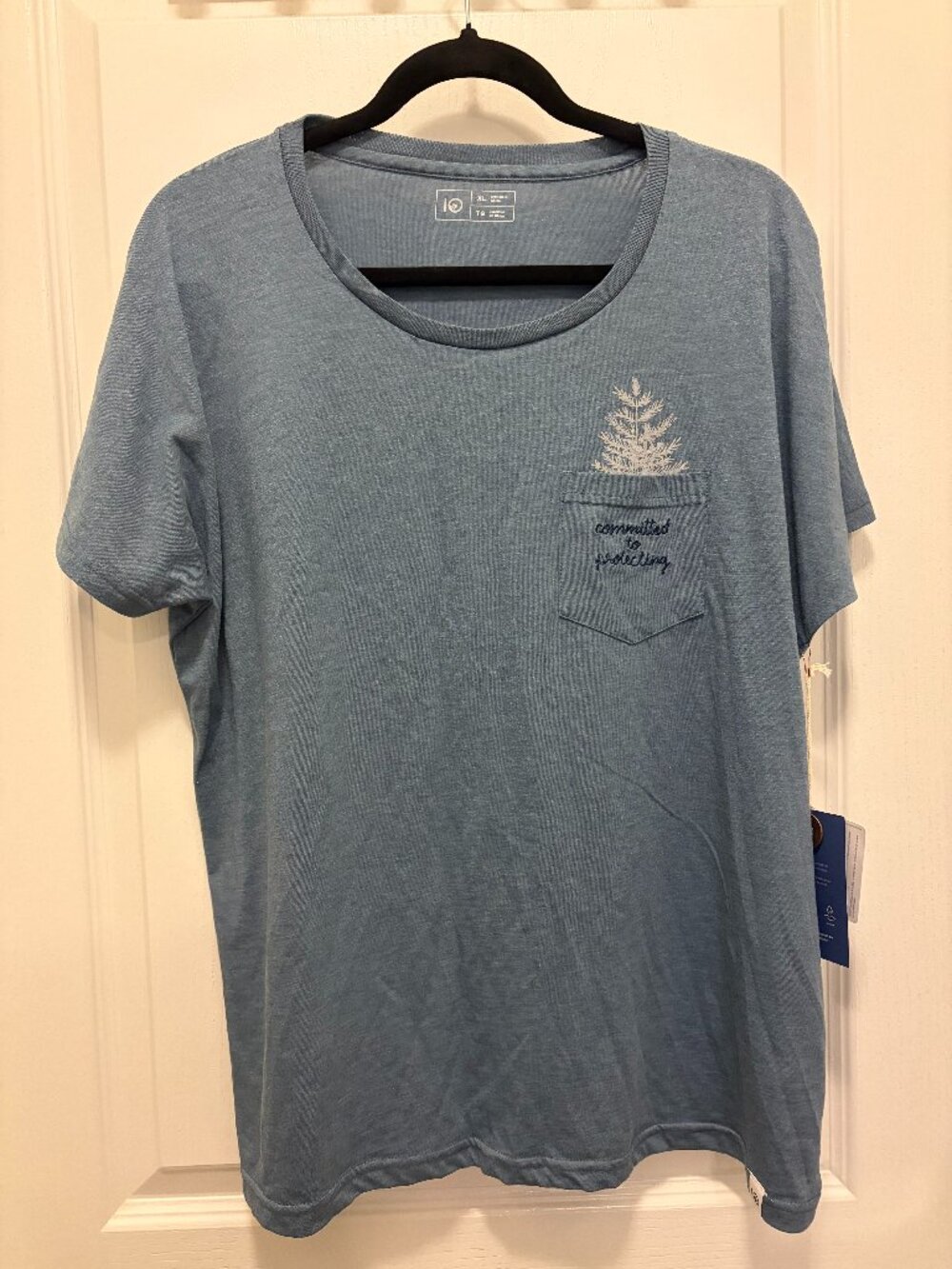 tentree Women's XL Sapling Blue Mirage T-Shirt